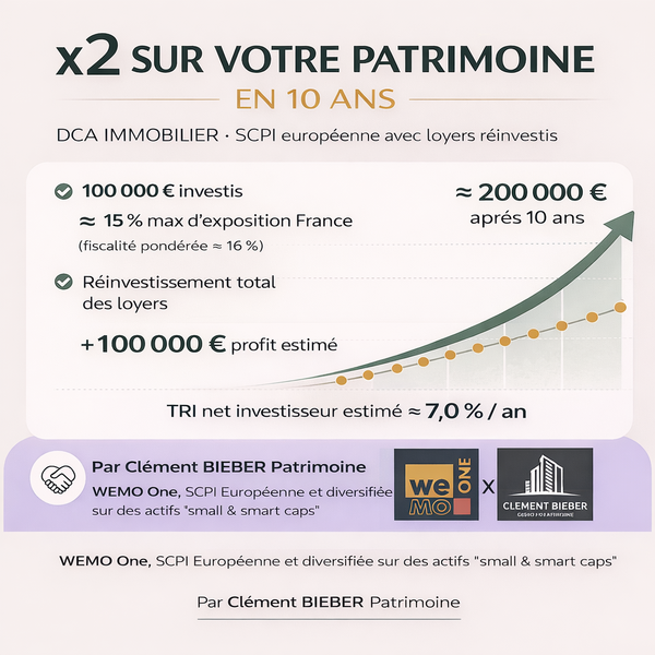 Doubler son patrimoine en 10 ans avec une SCPI européenne (sans acheter d’appartement)