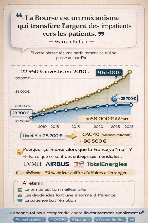 « La Bourse transfère l’argent des impatients vers les patients » : focus ETF (Trackers) comprendre simplement l’outil préféré des investisseurs long terme