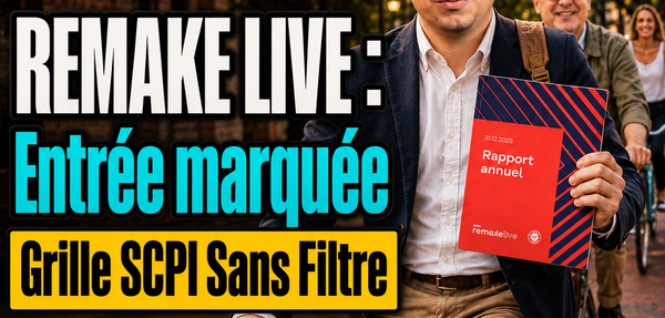 SCPI Remake Live : analyse complète 2025 (rendement, solidité, risques)