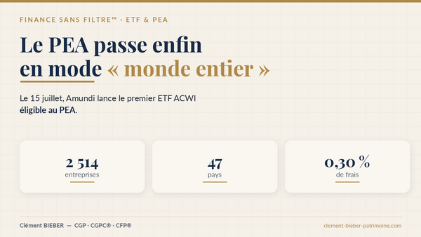 ETF MSCI ACWI en PEA : le guide complet du nouvel Amundi PEA Global (2026)