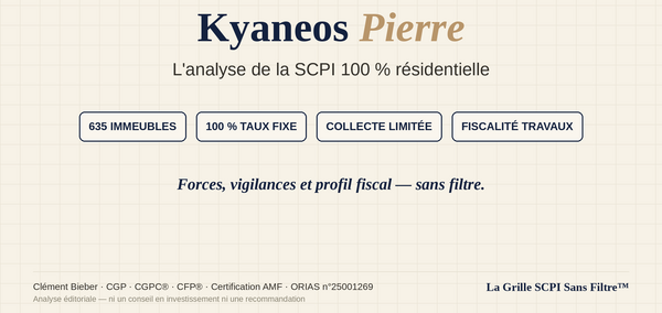 Kyaneos Pierre : analyse 2026 de la SCPI 100 % résidentielle