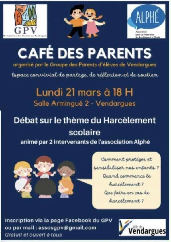 Intervention au Café des Parents à Vendargues
