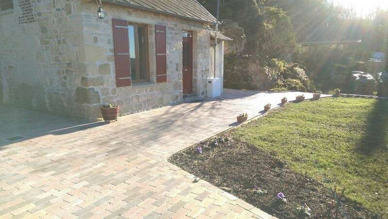 Aménagement extérieur en pavés 