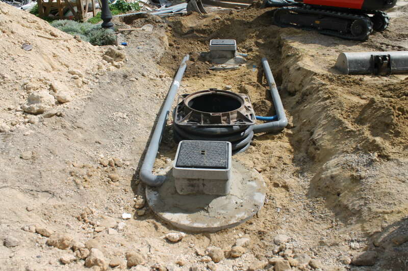 Remblaiement et raccordement Micro Station