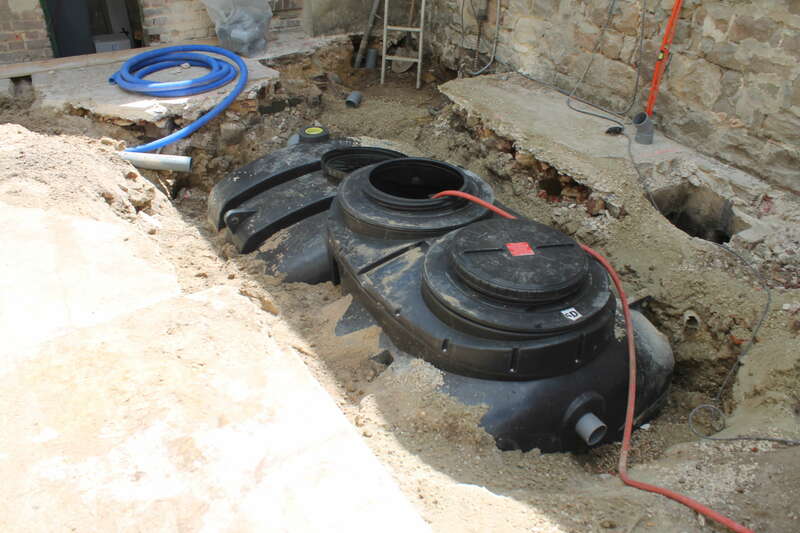 Pose d'une micro station 6 EH  avec accès difficile