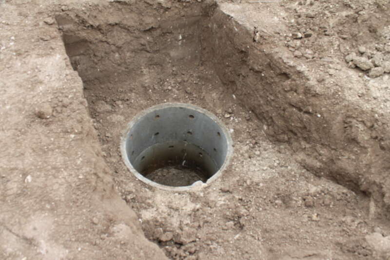 Recherche du puisard pour remise à niveau.
Phase 1