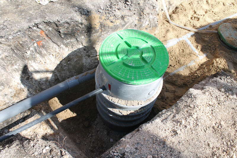 Installation poste de relevage en sortie de fosse toutes eaux semi chargées