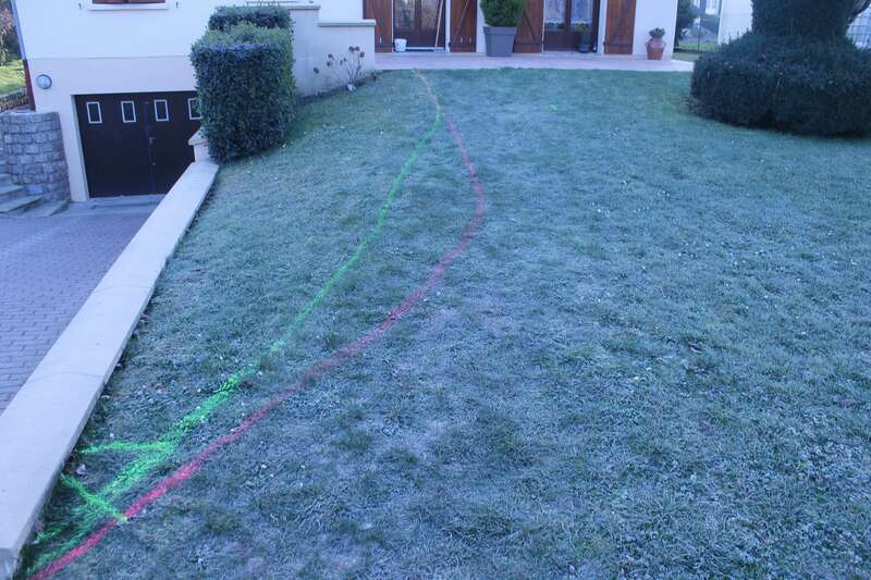 Création d'une allée en pavé.