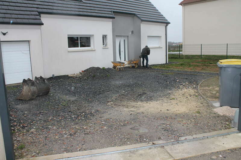 Aménagement extérieur en gravillon 