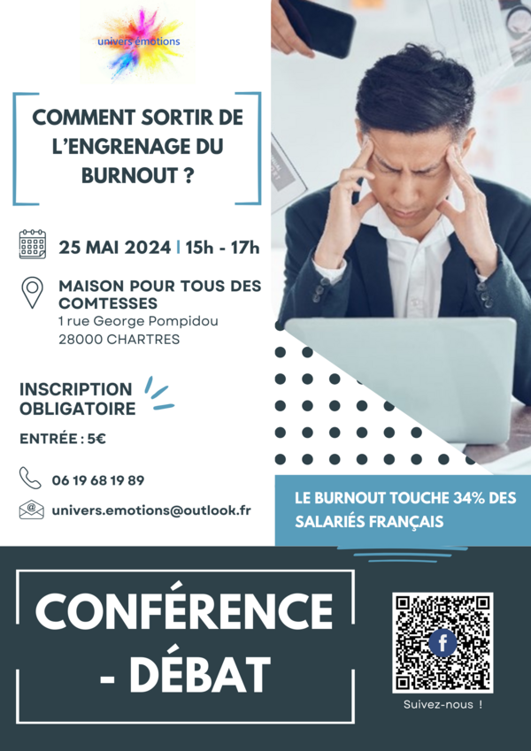 Conférence/Débat sur le Burnout le 25 Mai 2024