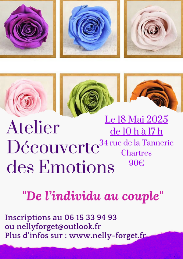 Ateliers Découverte des Emotions "De l'individu au couple" le 18 mai 2025