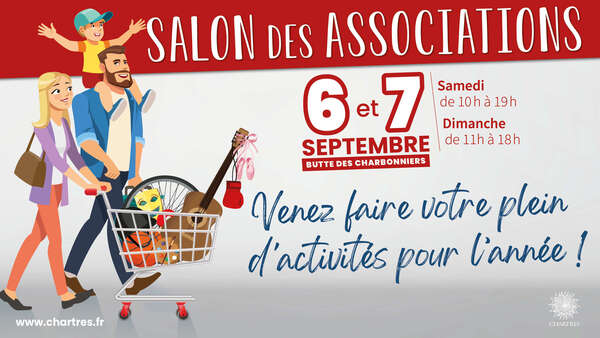 Salon des associations de Chartres les 6 et 7 septembre