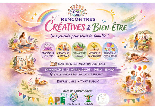 Salon "Rencontres créatives et Bien-Être" de Luisant le 12 avril