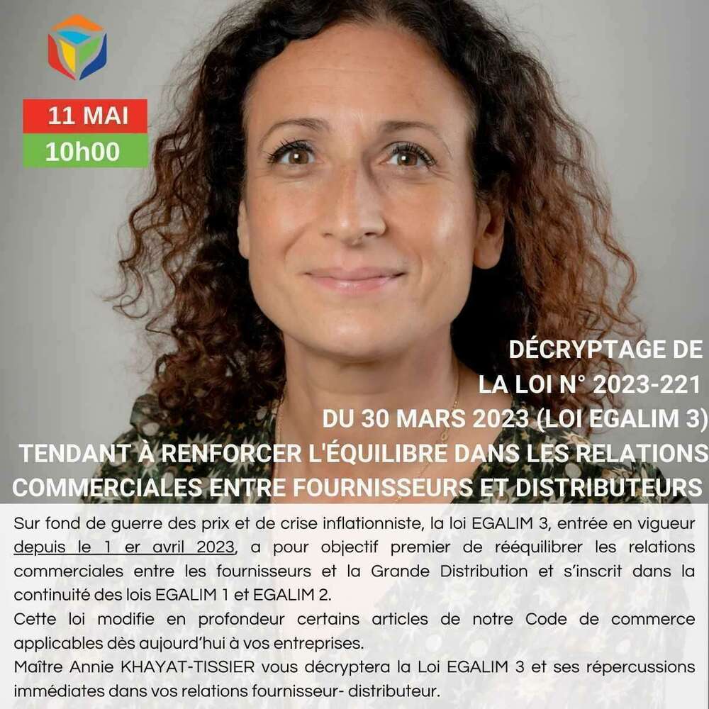 Matinale du SICR : Decryptage de la loi Egalim 3