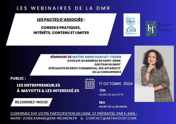 Les Pactes d'associés - Afterwork Délégation de Mayotte à La Réunion