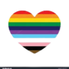 Cœur aux couleurs du drapeau fierté LGBT symbole inclusivité médicale