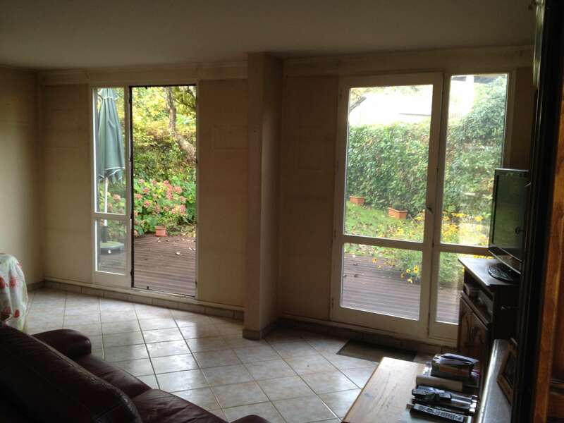 AVANT : Portes-fenêtres en bois blanc