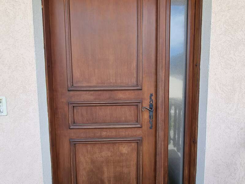 AVANT : Porte d'entrée Bois