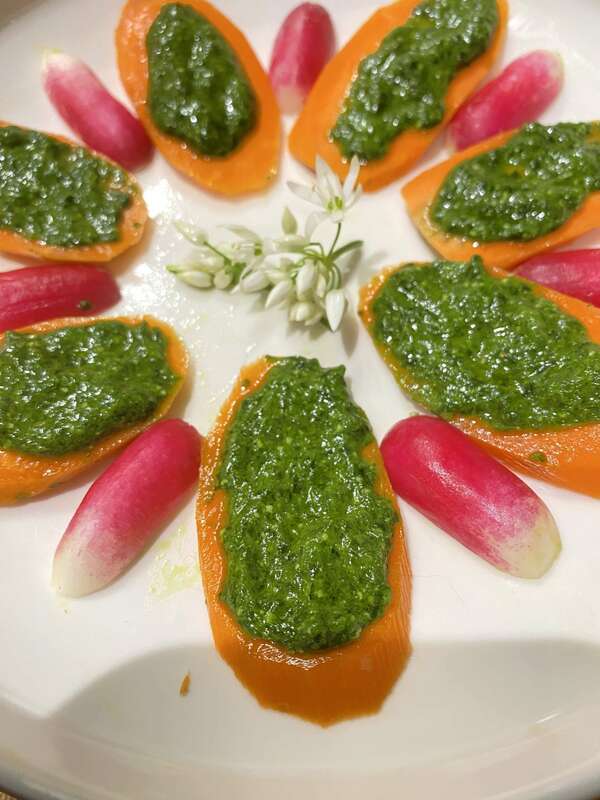 Pesto de printemps !  Ail des ours et jeunes pousses d’ortie