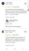 psychopraticienne avec des clients satisfaits