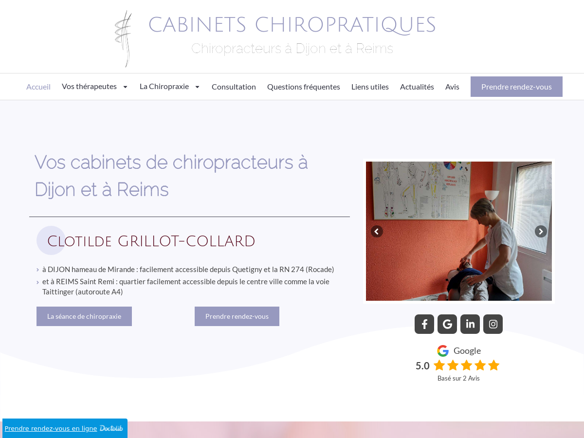 Exemple de site internet de  à Dijon