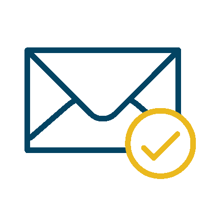 Wired outline 183 envelope mail approved hover pinch