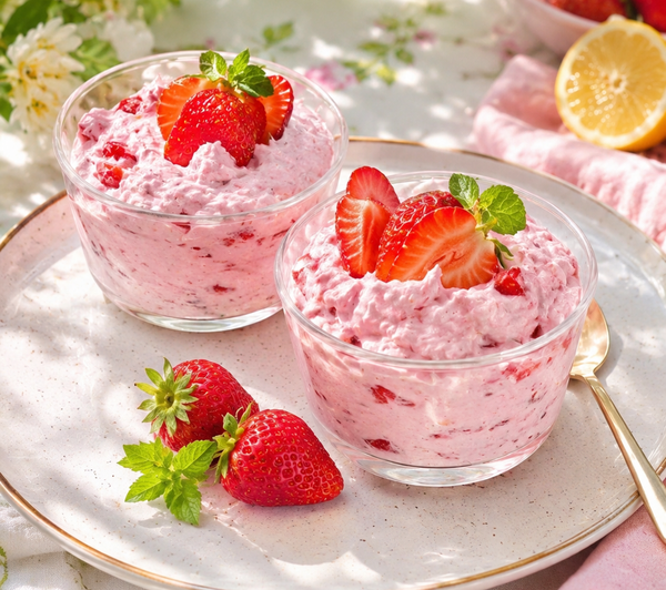 Crème Fouettée Aux Fraises