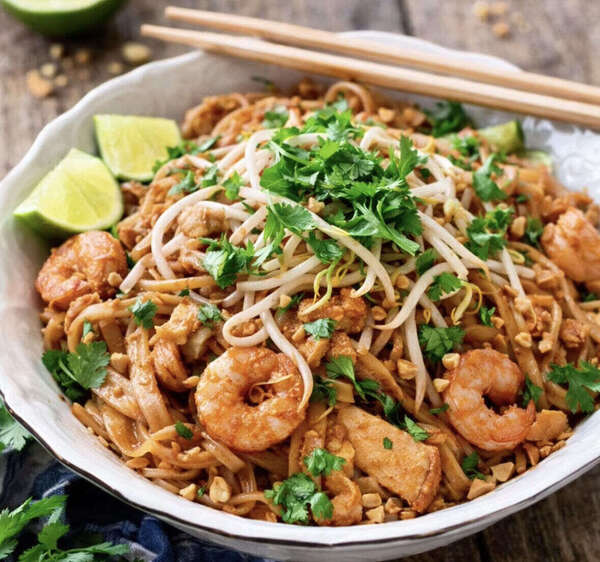 Pad Thaï poulet & crevettes 