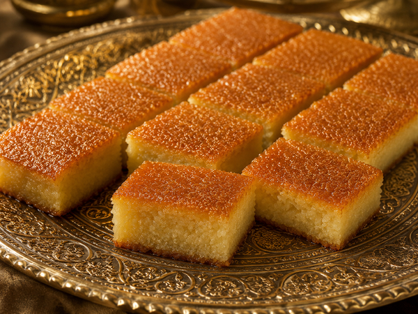 Gâteau de semoule au miel