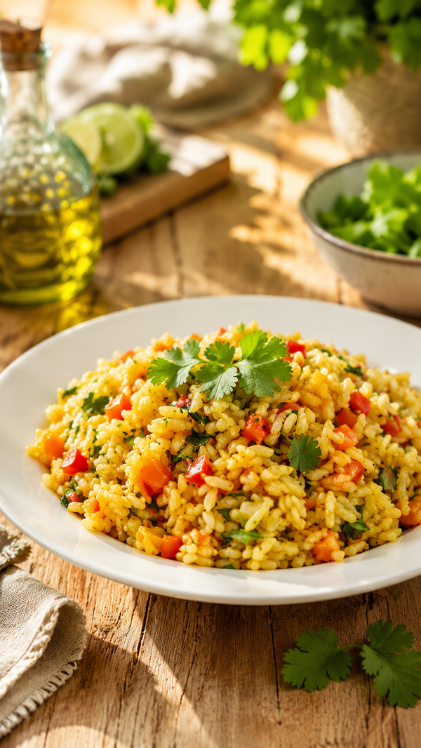 Salade de riz au curry