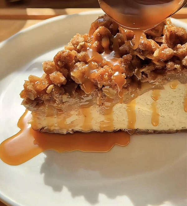 Cheesecake crumble aux pommes & spéculos