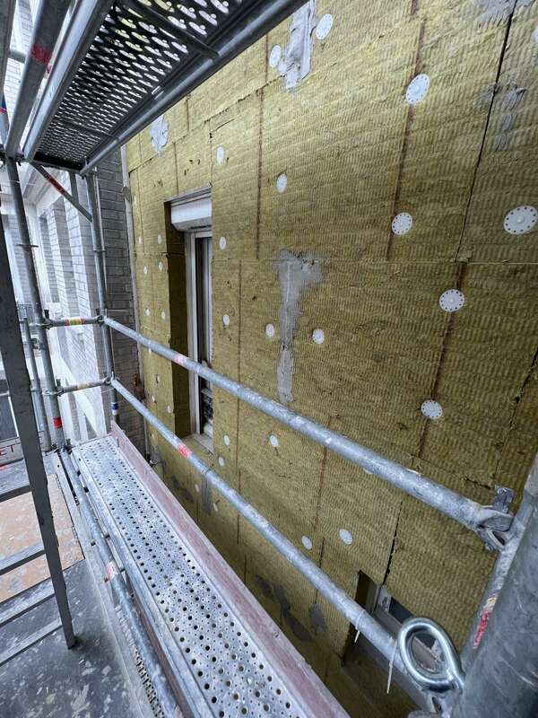 Isolation façades immeuble 