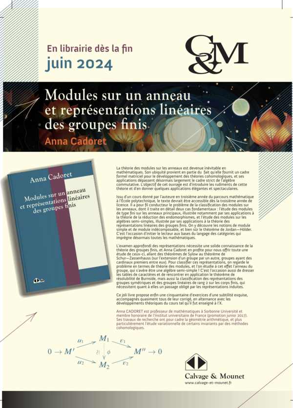 Modules sur un anneau et représentation linéaires