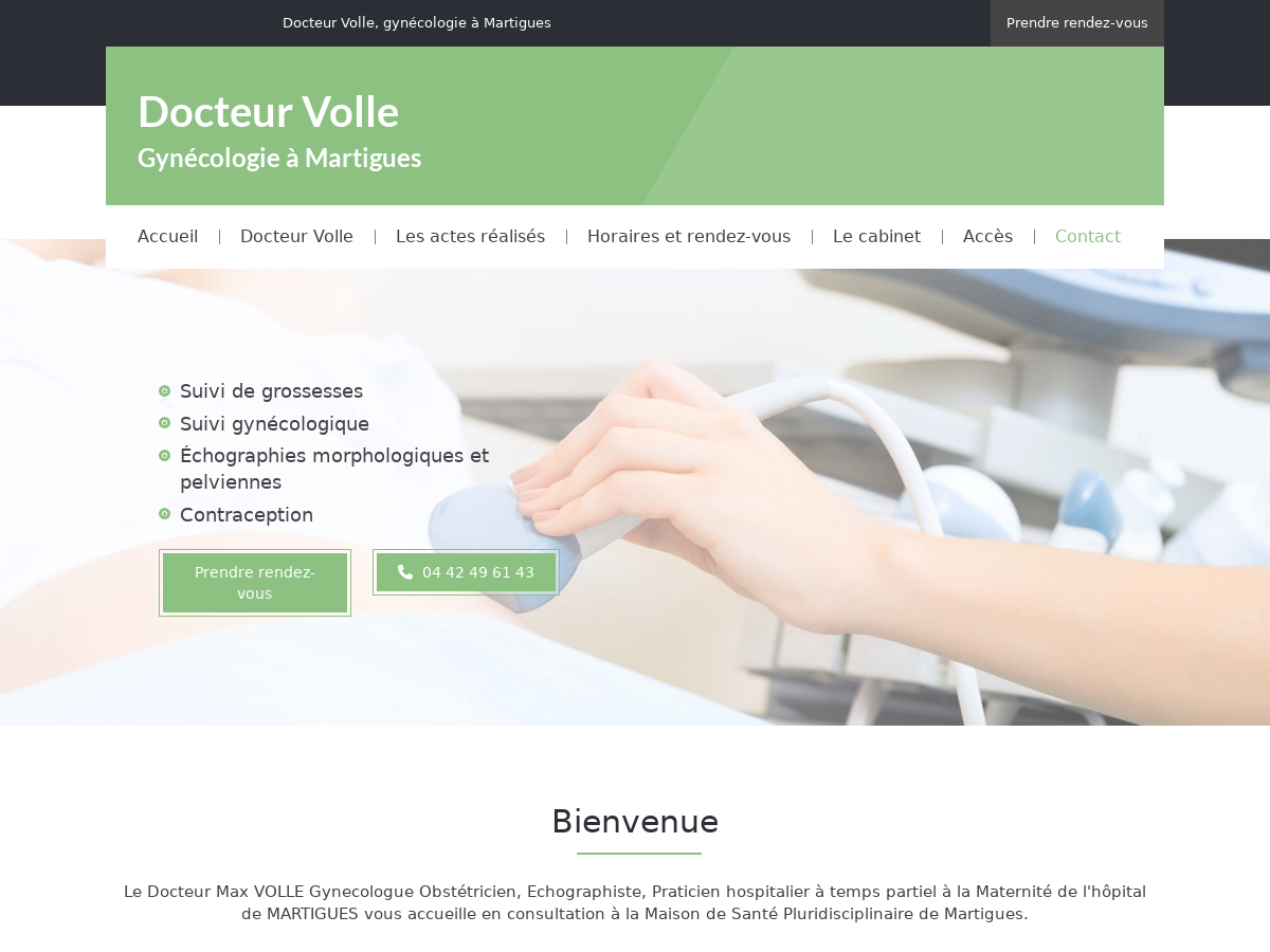Exemple de site internet de Gynécologie et obstétrie à Martigues