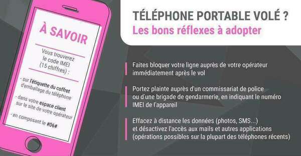 Votre smartphone a été volé ? Petit guide du bon réflexe...