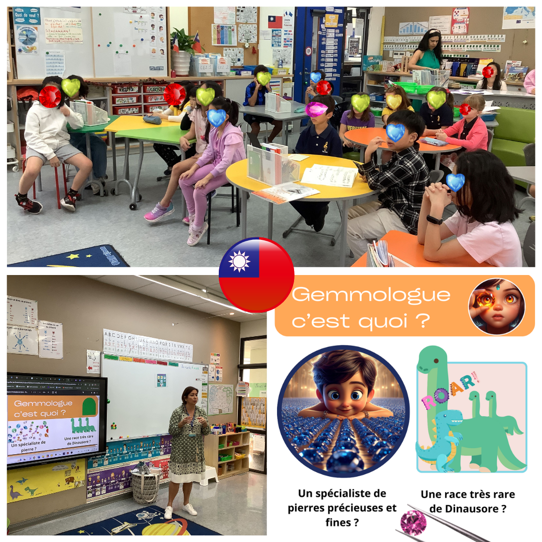 Enfants découvrant des gemmes à Taiwan