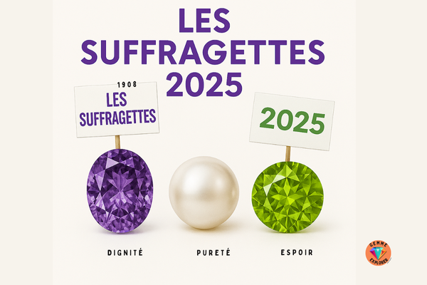 Suffragettes et Gemmes : Une Parure de Protestation