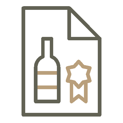 Wired outline 984 alcoholic licence