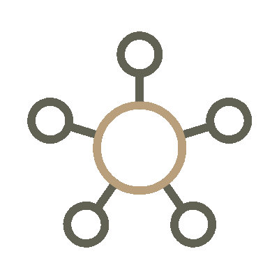 Wired outline 1307 hub network