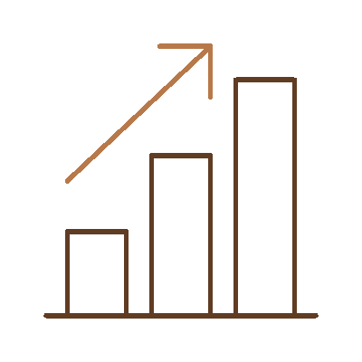 Wired outline 152 bar chart arrow hover growth  5 