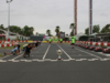 l'équipe de Mega Kart sur leur circuit de Vias