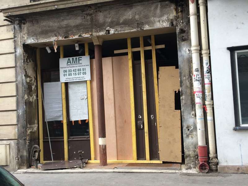 Démolition de l'ancienne façade 