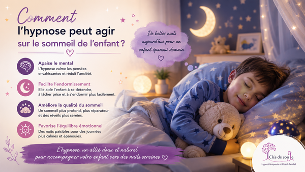 Comment l’hypnose peut agir sur le sommeil de l’enfant ?