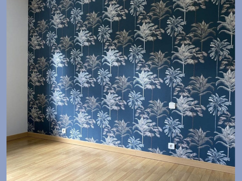 Projets papier peint, peinture, béton ciré parquets réalisé par Peinture Design Décoration