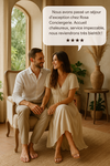 Couple satisfait de leur séjour