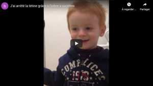 J'ai arrêté la tétine grâce à l'arbre à sucettes