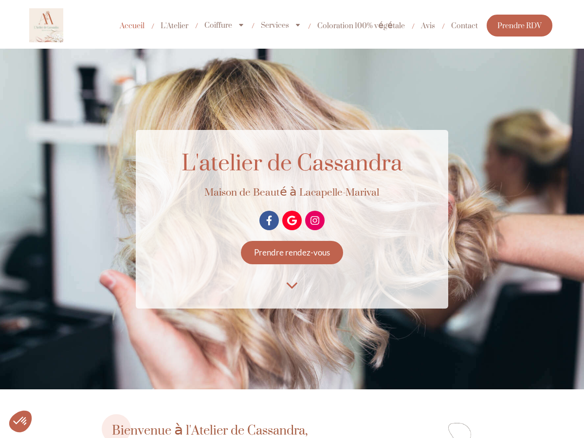 Exemple de site internet de Coiffure à Lacapelle-Marival