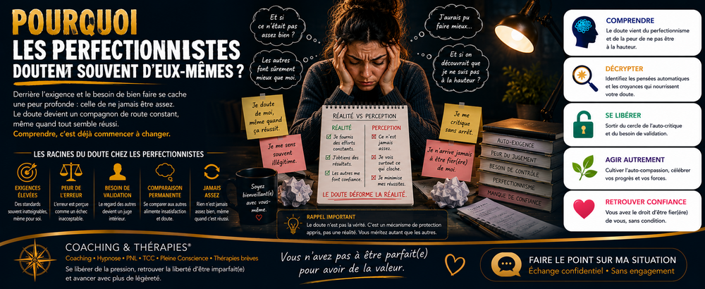 Pourquoi les perfectionnistes doutent souvent d’eux-mêmes
