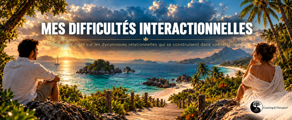 MES DIFFICULTÉS INTERACTIONNELLES : mettre des mots sur les dynamiques relationnelles qui se construisent dans vos relations