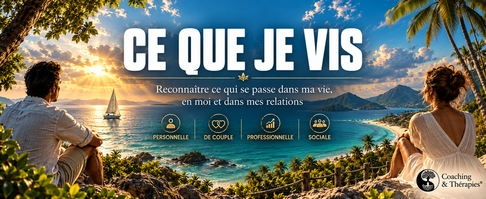 CE QUE JE VIS : reconnaître ce qui se passe dans ma vie, en moi et dans mes relations